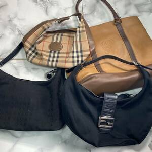 ブランドまとめ●FENDI フェンディ LOEWE ロエベ BURBERRY バーバリー BVLGARI ブルガリ ハンドバッグ ショルダーバッグ セット 土曜日終了