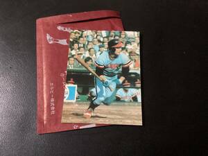 未開封開封品　カルビー79年　福本（阪急）8月17位　プロ野球カード　美品　レアブロック