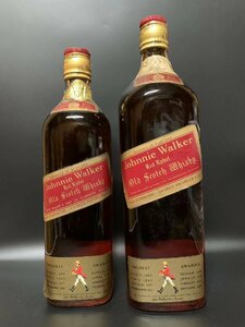 古酒 未開栓 2本 Johnnie Walker ジョニーウォーカー レッド Red Label 1136ml 760ml 43% スコッチ ウイスキー