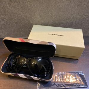 超美品☆バーバリー☆BURBERRY☆ サングラス ブラック 黒☆ホースマーク☆ナイトライダー