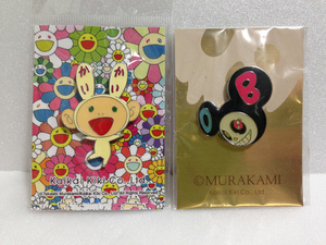 村上隆 ピンバッジ 2個セット ピンズ カイカイキキ ダブ Takashi Murakami Pins Set KAIKAI KIKI Badge set DOB KAIKAI 送料無料