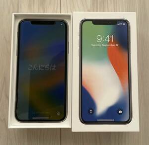 ★送料無料★《美品》iPhone X 64GB ホワイト SIMフリー