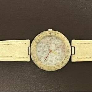 ヴィンテージ 70年代 TISSOT ティソ ロックウォッチ 御影石 大理石 腕時計 中古長期保管品の画像2
