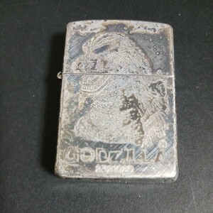 Zippo　ゴジラ顔　缶ケース付き