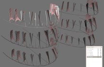 歯科　歯科技工　上顎前歯用配列ガイド3D　デンタルデザインツール ラインガイド　stlメッシュ　_画像2