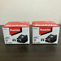 未使用 makita マキタ 純正 バッテリー 14.4V 3.0Ah BL1430B リチウムイオンバッテリー 2個セット_画像1