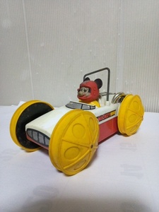 ジャンク＠＠昭和レトロ　MICKEY　マウス　車　車のおもちゃ　アンティーク　コレクション ディズニー　動きません。インテリア　雑貨 