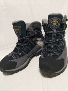 トレッキング　サイズ26cm位　ASOLO ブーツ GORE-TEX ブルー＆グレーツートンカラー　登山靴 ゴアテックス アウトドア