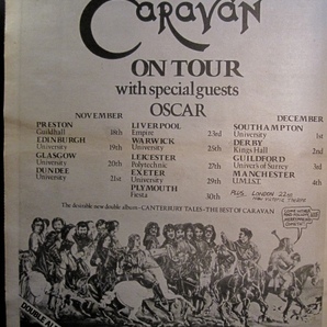 CARAVAN『HISTORY』 & DAVE GREENSLADE『CACTUS CHIOR』◎稀少アルバム＆ツアー広告◎英『MELODY MAKER』原紙[1976年]の画像1