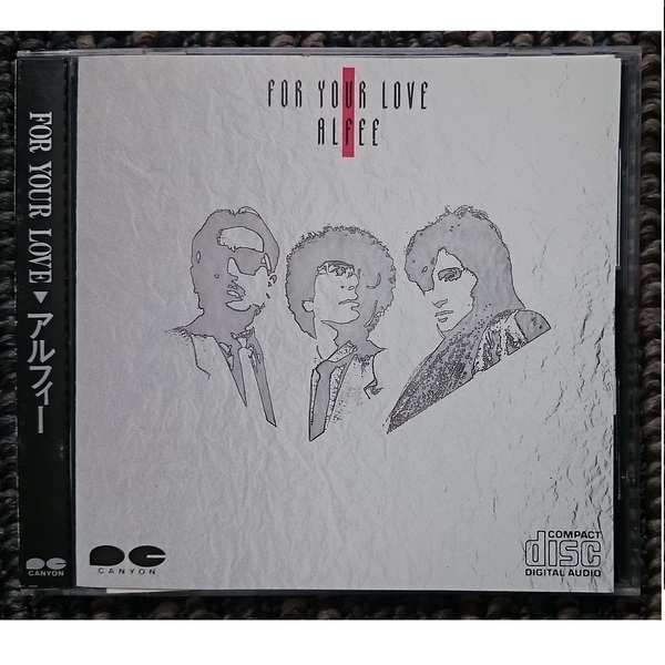 KF　　THE　ALFEE　アルフィ　FOR YOUR LOVE　折込帯　　COMPACT DISC CSR刻印