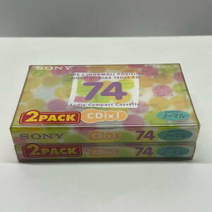 *SONY*74 minute cassette tape 2 pcs set CDix1 normal unopened goods made in Japan * Sony 