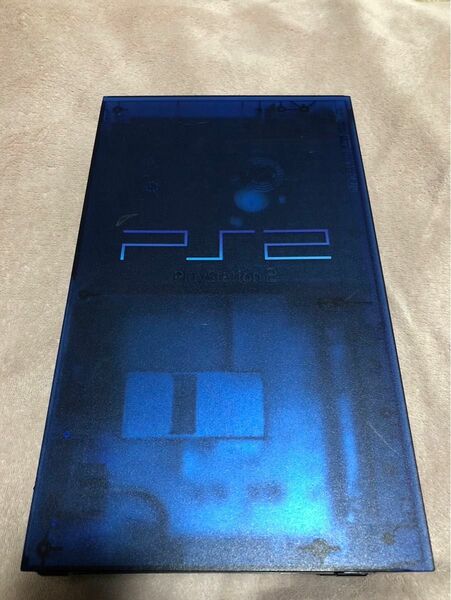 動作確認済み 希少カラー オーシャンブルー PS2 本体セット PlayStation2 SCPH-37000 クリアブルー 美品