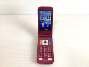 Y756 Willcom/Willcom WX02SH Easy Hong/Rakuru Fon Wine Red Garake Мобильный телефон Простая операция подтверждена 1 пункт