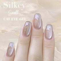 Silkey smooth cat eye gel Latte ◇マグネットジェルネイル ◇_画像1