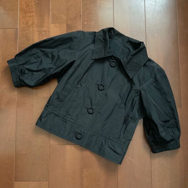 COMME CA DU MODE コムサデモードGabardine K.T ギャバジンK.Tブルゾン ジャケット ブラック