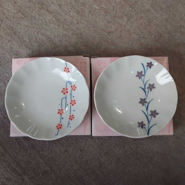 たち吉 花景色小皿☆2点セット☆新品未使用