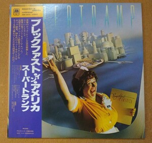 帯付きLP　スーパートランプ　ブレックファスト・イン・アメリカ　SUPERTRAMP BREAKFAST IN AMERICA AMP-6034