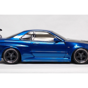 タミヤ R34 GT-R Z-tune 塗装済完成ボディ メタリックブルー／ガンメタルの画像8