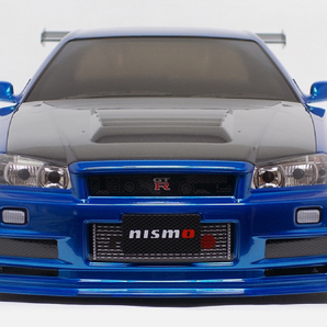 タミヤ R34 GT-R Z-tune 塗装済完成ボディ メタリックブルー／ガンメタルの画像5