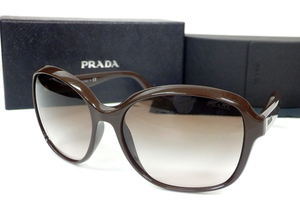 5MX PRADA プラダ サングラス SPR18Q 62□17 140 ブラウン系 付属一式