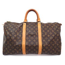 7MU LOUIS VUITTON ルイヴィトン モノグラム キーポル50 SD M4142 旅行鞄_画像2