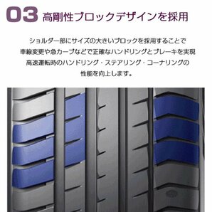 【新品】【2024年製】 輸入サマータイヤ4本セット 225/40R18-92Y TRIANGLE EffeX Sport TH202 / トライアングル 2254018 225/40/18の画像4