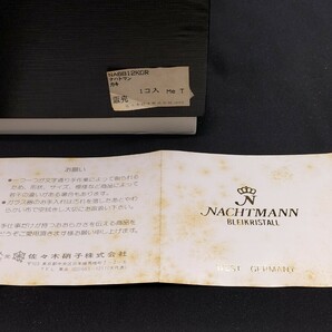 ナハトマン 花器 フラワーベース 花瓶 クラフトガラス 外被クリスタル 切子 ハンドカット NACHTMANN 佐々木硝子 インテリア オブジェ 置物の画像8