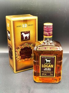 《未開栓/古酒》ローガン デラックス AGED12YEARS ホワイトホース スコッチ ウイスキー 特級 750ml43% 箱付 LOGAN DELUXE WHITE HORSE 12年