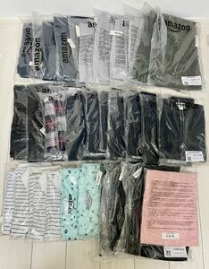 【新品】洋服 まとめ売り Amazon essentials レディース ワンピース メンズ シャツ Tシャツ ボトムス 31枚 セット　123