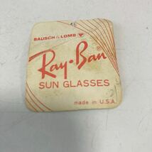 RAY.BAN SUN GLASSES BAUSCH&LOMB made in USA レイバンサングラス　ボシュロムメイドインアメリカ　ヴィンテージ　美品　未使用品_画像9