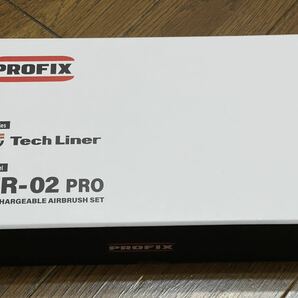 RAYWOOD PROFIX Tech Liner TR-02 PRO RED エアブラシ 充電式コンプレッサー USB type-C 口径0.3mm 中古美品 (開封のみ未使用)の画像3