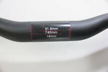 【j247】カーボンハンドル ライザーバー クロスバイク MTB 31.8mm 740mm_画像2