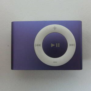 中古品 保管品 動作未確認 Apple アップル ipod Shuffle 第2世代 パープル A1204 充電器付き/激安1円スタートの画像2