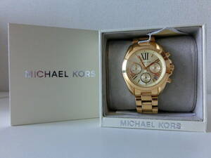 未使用品 保管品 動作確認済 MICHAEL KORS マイケルコース MK5798 ゴールド レディース 腕時計/激安1円スタート