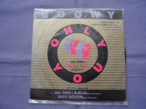 R ONLY YOU/B-BLUE/BABY ACTION on Lee * You BOOWY EP record 