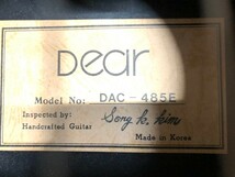 Dear DAC-485E ディア アコースティック エレアコ ギター セミアコ アコギ 弦楽器 楽器 器材 現状品_画像3