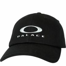 23SS PALACE × OAKLEY 6-Panel Cap Black / Silver パレス オークリー_画像1