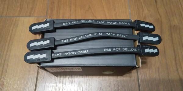 3本セット EBS フラットパッチケーブル 10CM PCF-10