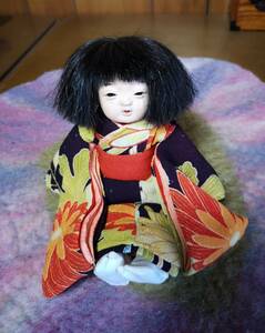  市松人形 日本人形 創作人形 作家もの 京人形 女の子 座り型１６ｃｍ （小ー１）