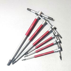  hex key set T type sliding HEX wrench set 6 pcs set 2mm 2.5mm 3mm 4mm 5mm 6mm