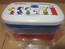 ★未使用品★Snoopy スヌーピー（PEANUTS）ランチボックス×3+はしセット★_画像3