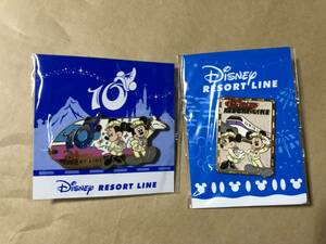 [ including in a package un- possible!] DISNEY resort line pin bachi( pin badge / pin z) 2 piece 