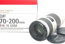 ◆カビやクモリなど一切なし!!◆Canon キャノン EF 70-200mm F4 L IS USM★最高級Lレンズ!!★元箱付き!!★_画像1