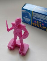 新品　ブルースワット　ピンク丸大食品　食玩　おまけソフビ　箱入り1994年当時物_画像9