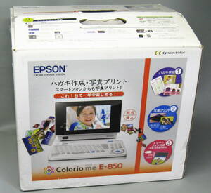 エプソン コンパクトプリンター Colorio me E-850 宛名達人 旧モデル 美品