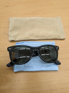 【c239】 レイバン Ray Ban ウェイファーラー B＆L 5022 サングラス 眼鏡 メガネ USA製 ボシュロム ヴィンテージ ブラック 度入り