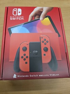 【c325】【未使用】Nintendo Switch ニンテンドー スイッチ 有機ELモデル 本体 HEG-001 マリオレッド 保証書付き