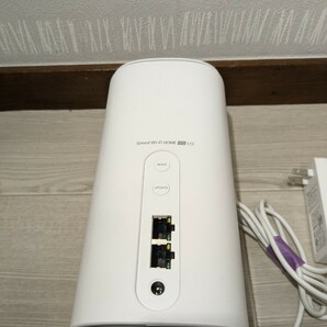 【F098】【稼働品】 SPEED Wi-Fi HOME 5G L13 ZTR02 2023年製 au ホームルーター ホワイトの画像3