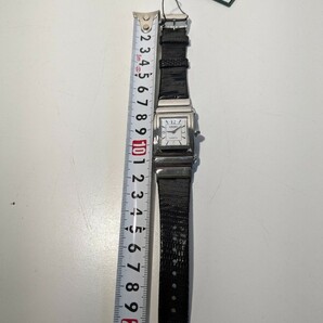 【F189】【未使用】 SEIKO セイコー KINETIC キネティック 1M20-5A80 文字盤シェル 駆動式 レディース 腕時計 スクエアの画像9