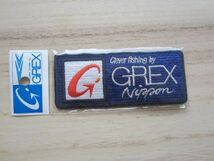 GREX グレックス Nippon 日本 ロゴ ワッペン/釣り バス釣り 海釣り ベスト キャップ バッグ カスタム ② 69_画像3